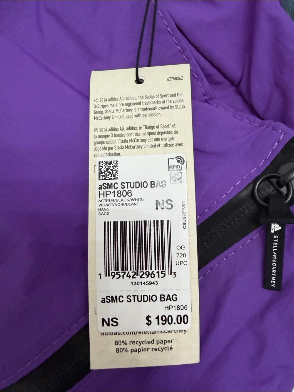 Stella McCartney lightweight purple